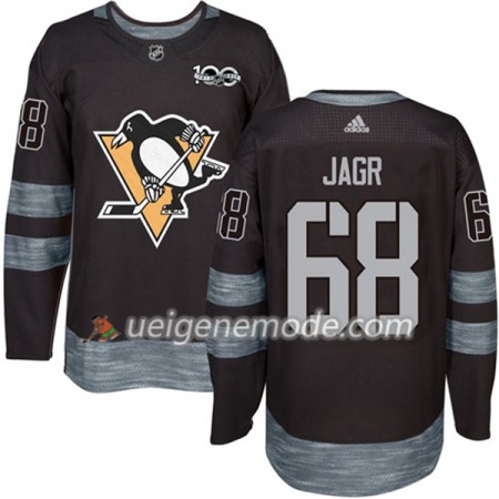 Herren Eishockey Pittsburgh Penguins Trikot Jaromir Jagr 68 1917-2017 100th Anniversary Adidas Schwarz Authentic